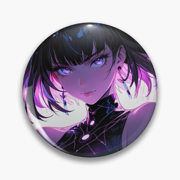 Item preview, Purple Digital Anime Girl designed and sold by KungKthulhu.