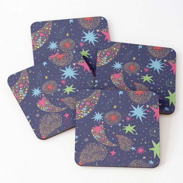 Item preview, Colorful Celestial Stars and Comets Pattern – Cosmic Night Sky Design designed and sold by Jemma Jamie Skidmore.