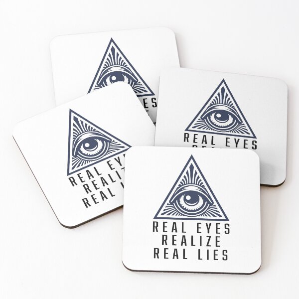 Item preview, REAL EYES - REALIZE - REAL LIES stickers and t-shirts designed and sold by PIXEL POP DESIGNS - Beyond the Norm!.