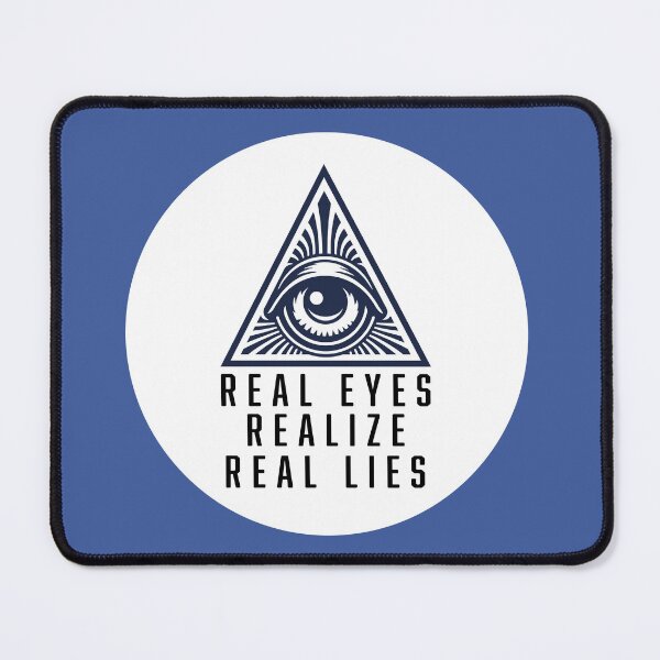 Item preview, REAL EYES - REALIZE - REAL LIES stickers and t-shirts designed and sold by PIXEL POP DESIGNS - Beyond the Norm!.