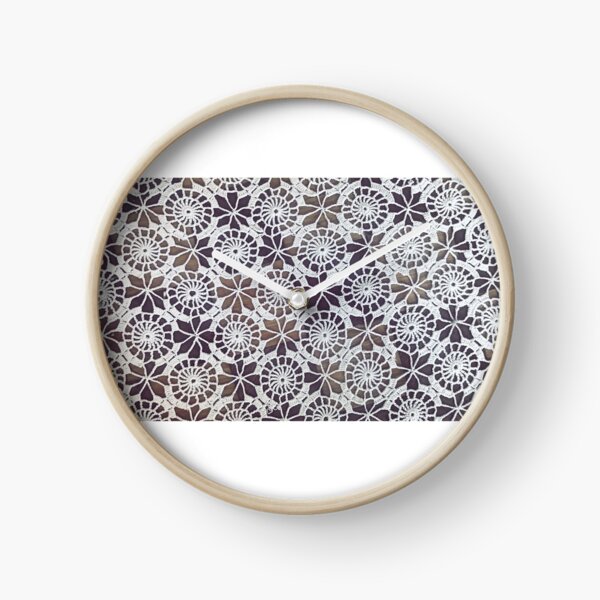 Vintage Retro Lace Pattern Clock