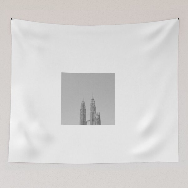 Item preview, Street Photography Petronas Towers Kuala Lumpur KL Malaysia Black and White Southeast AsiaAsia designed and sold by holaitssher.