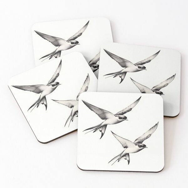 Item preview, Black and White Bird Pencil Drawing designed and sold by Pencil-Art.