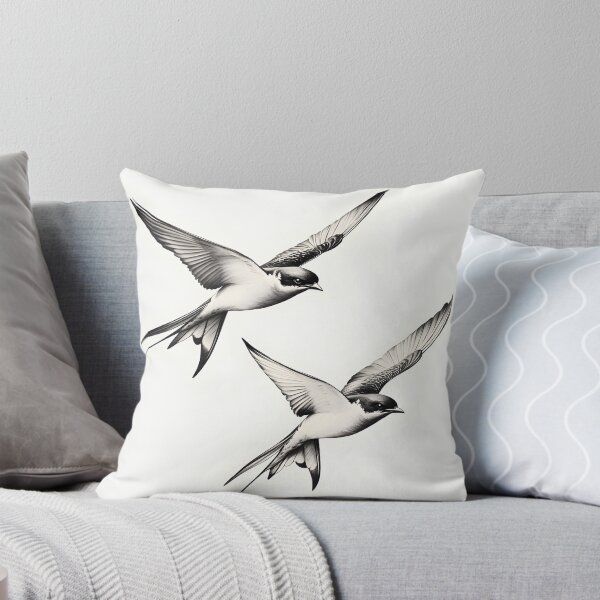 Item preview, Black and White Bird Pencil Drawing designed and sold by Pencil-Art.