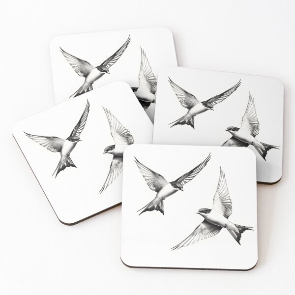Item preview, Black and White Bird Pencil Drawing designed and sold by Pencil-Art.