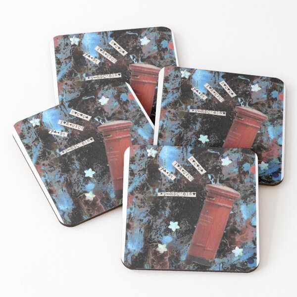 Item preview, Snail mail and hidden messages, painting and collage designed and sold by CarlaBotto.