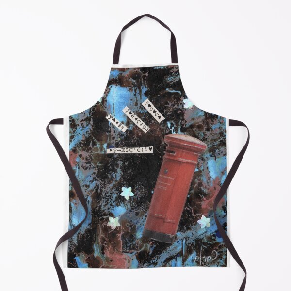 Item preview, Snail mail and hidden messages, painting and collage designed and sold by CarlaBotto.