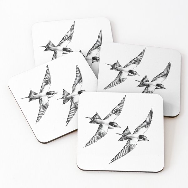 Item preview, Black and White Bird Pencil Drawing designed and sold by Pencil-Art.