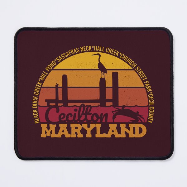 Item preview, Cecilton Maryland Sunset Retro Local Pride Logo designed and sold by CRHPOD20.