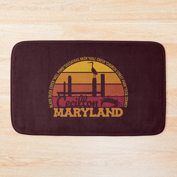 Item preview, Cecilton Maryland Sunset Retro Local Pride Logo designed and sold by CRHPOD20.