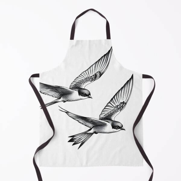 Item preview, Black and White Bird Pencil Drawing designed and sold by Pencil-Art.