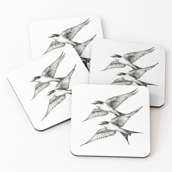 Item preview, Black and White Bird Pencil Drawing designed and sold by Pencil-Art.