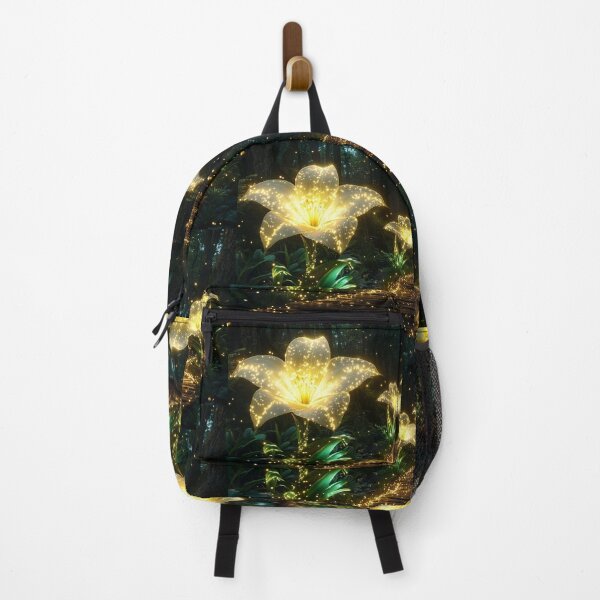 Item preview, Enchanted Forest Path with Radiant Golden Flowers designed and sold by Cris888.