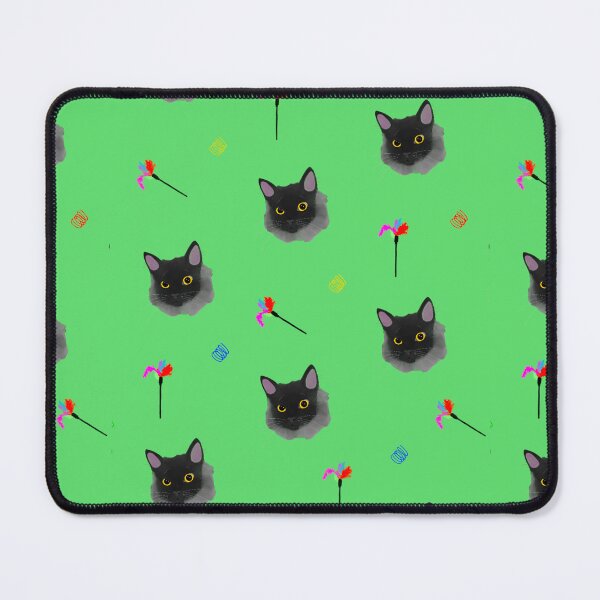 Item preview, Black Cat with his Favourite Toys: Green designed and sold by Not-Kat.