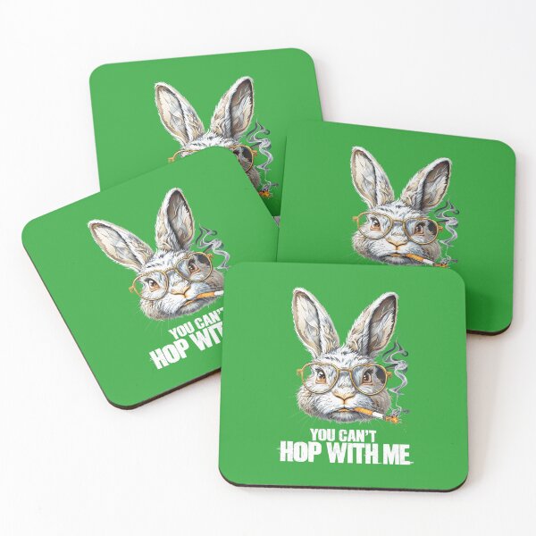 Item preview, Rabbit with glasses. designed and sold by MyHappyArtShop.