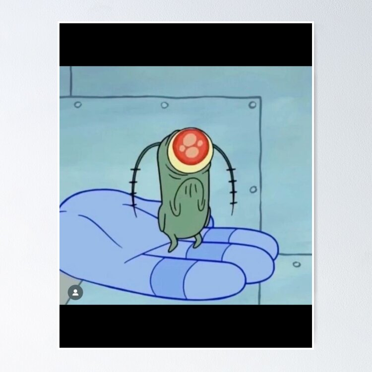 MeMe "Sad Plankton" Sticker
