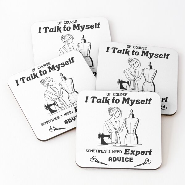 Item preview, of course I talk to myself, sewing funny designed and sold by EwaVerse.