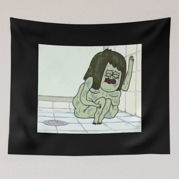 Item preview, MeMe "Muscle Guy Crying in the Shower" designed and sold by PatronesKawai.