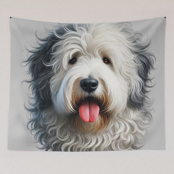 Item preview, Old english sheepdog beautiful head designed and sold by Saxbys.