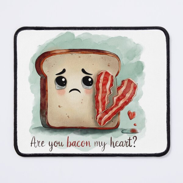 Item preview, Sad Toast with Broken Bacon Heart designed and sold by Lacritsa .
