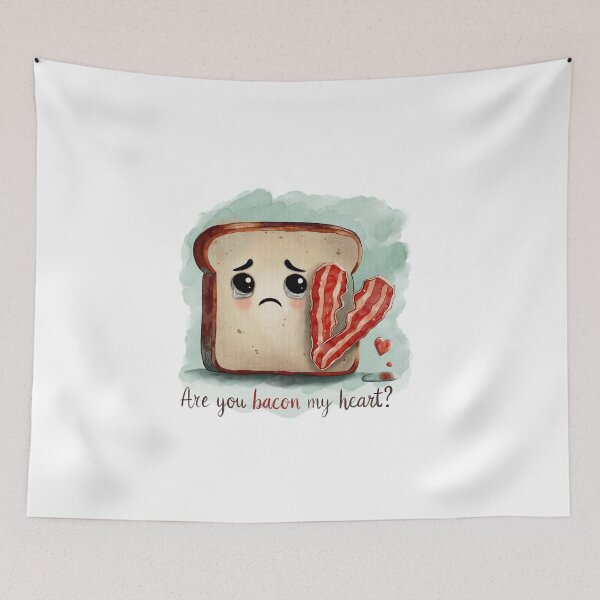 Item preview, Sad Toast with Broken Bacon Heart designed and sold by Lacritsa .