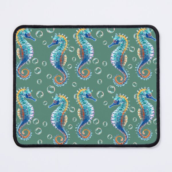 Item preview, Seahorse Illustration: Captivating Underwater Artwork for Your Space designed and sold by Pandositive.