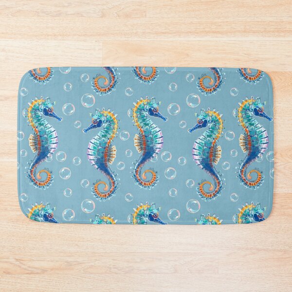 Item preview, Seahorse Illustration: Captivating Underwater Artwork for Your Space designed and sold by Pandositive.