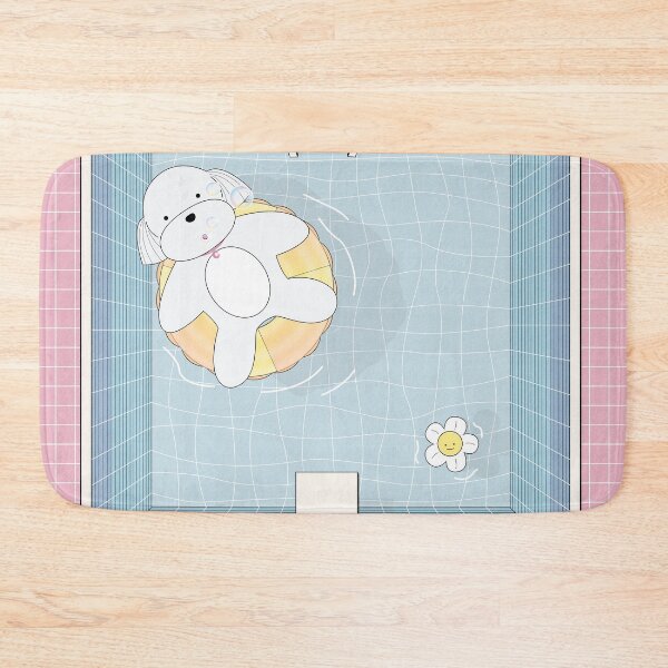 Item preview, Dog in swimming pool designed and sold by littlechocoprints.