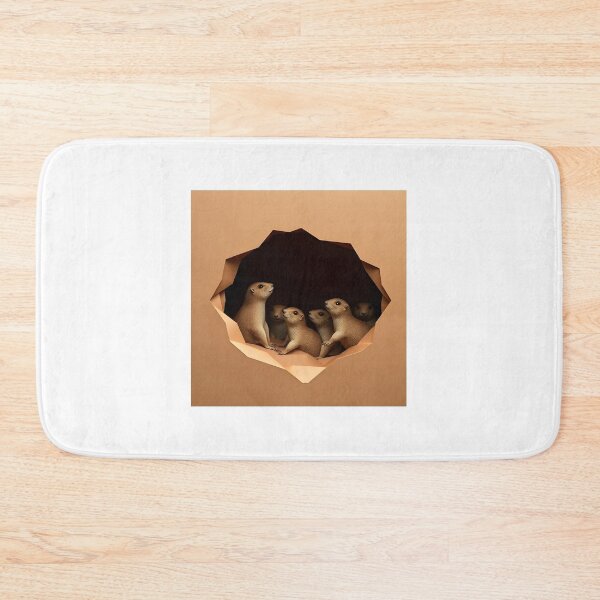 Item preview, Meerkat in origami style in its cave designed and sold by Zazeyy.