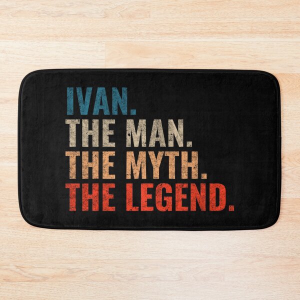 Item preview, Ivan The Man The Myth The Legend Ivan Name Retro 70s distress designed and sold by Teelogic.