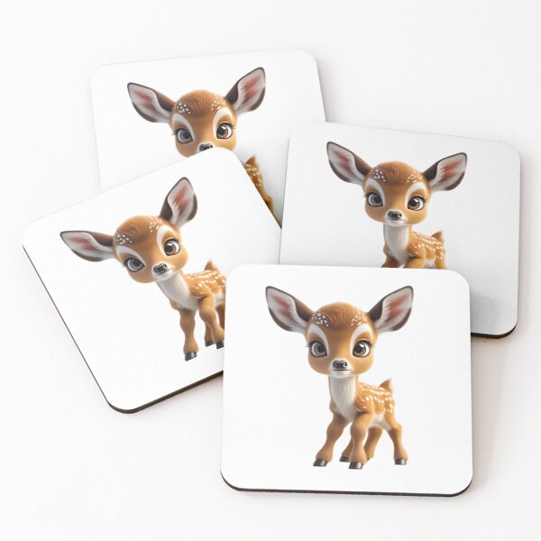 Item preview, Cute Majestic ELK calf illustration designed and sold by ExploreAura Studio.