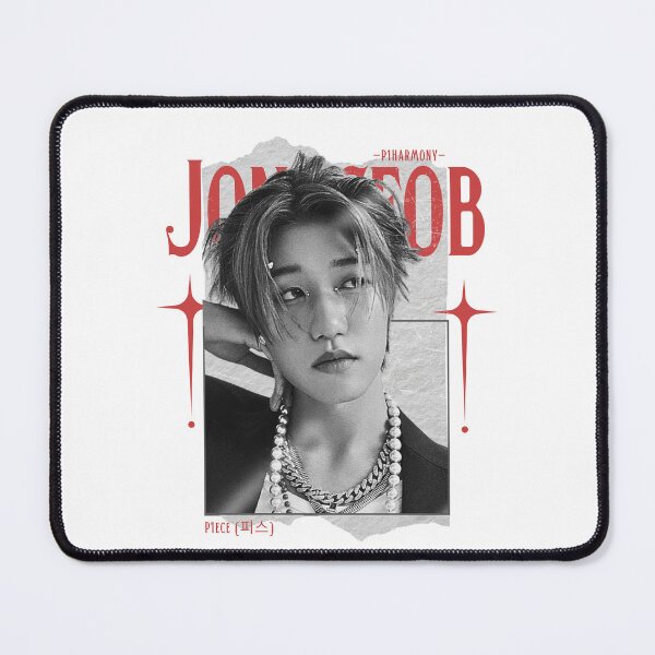 Item preview, P1Harmony Jongseob Scrapbook Collage Design in Black & Red designed and sold by HELL0WBELLO.