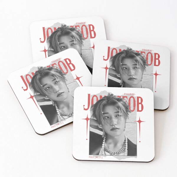 Item preview, P1Harmony Jongseob Scrapbook Collage Design in Black & Red designed and sold by HELL0WBELLO.