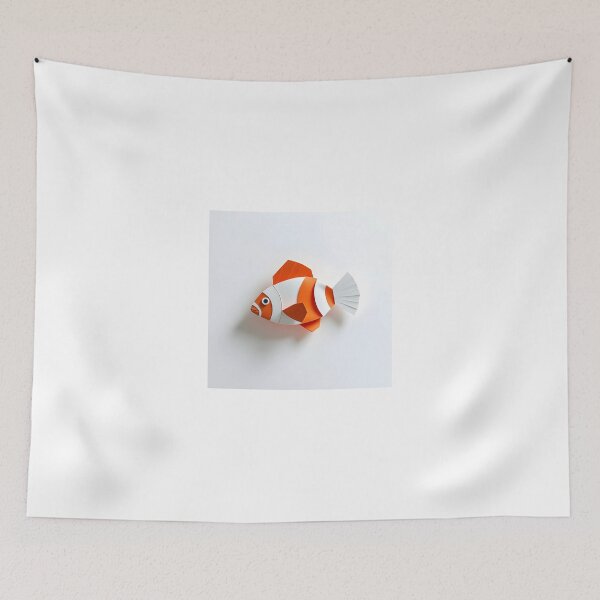 Item preview, clownfish in origami style designed and sold by Zazeyy.