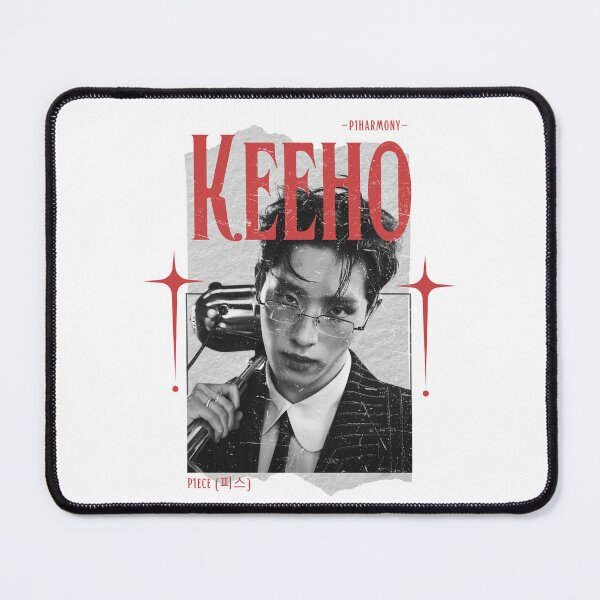 Item preview, P1Harmony Keeho Scrapbook Collage Design in Black & Red designed and sold by HELL0WBELLO.
