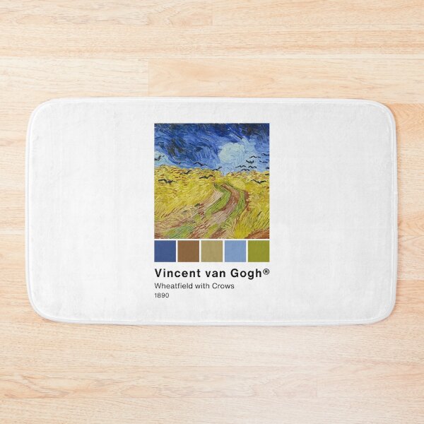 Item preview, Van Gogh "Wheatfield with Crows" Pantone Color swatch, Art Paintings Art history  designed and sold by Lemon-y-Shark.