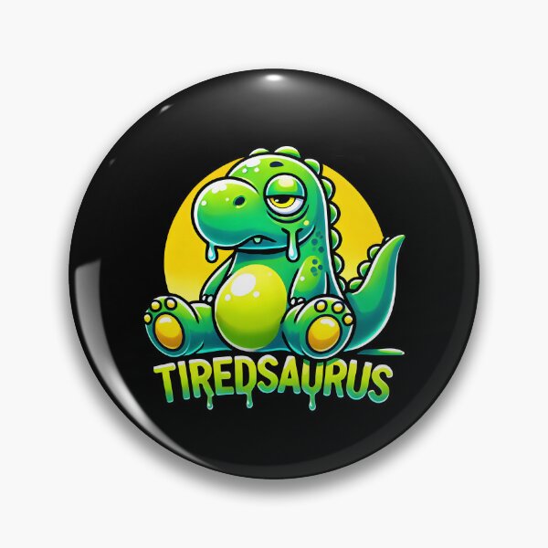 Artikelvorschau, Tiredsaurus, lustig, schläfrig, Dinosaurier, Karikatur, Abbildung entworfen und verkauft von DrawHandArt.
