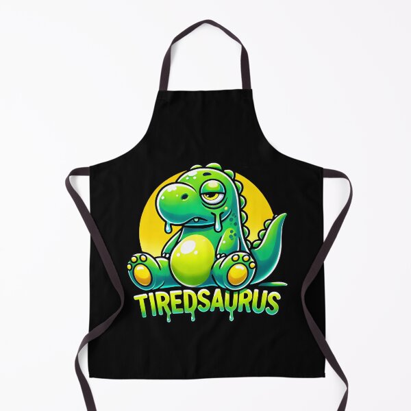 Item preview, Tiredsaurus Funny Sleepy Dinosaur Cartoon Illustration designed and sold by DrawHandArt.