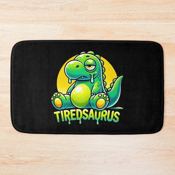Item preview, Tiredsaurus Funny Sleepy Dinosaur Cartoon Illustration designed and sold by DrawHandArt.