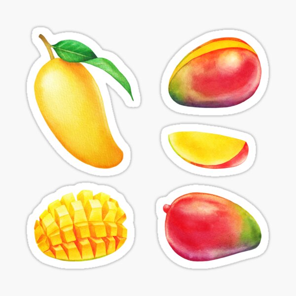 Item preview, Hand-painted watercolor mango  designed and sold by Ekaterina Glazkova.