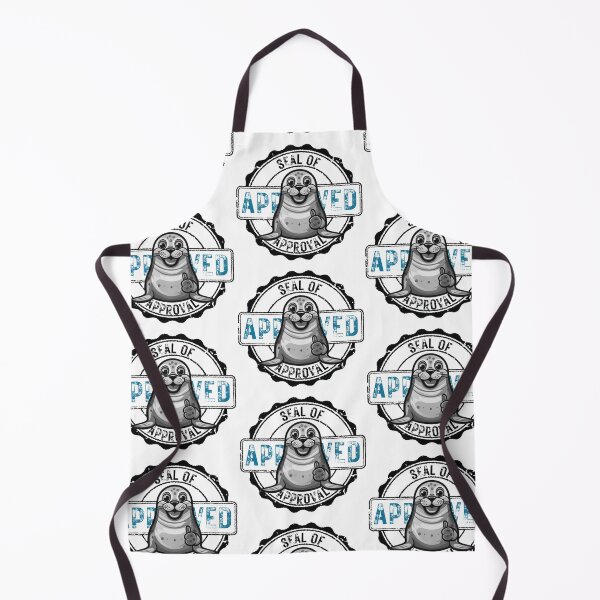 Item preview, Seal of Approval – Funny Cartoon Stamp Design designed and sold by Ink on Thread.