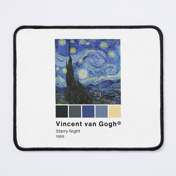 Item preview, Van Gogh "Starry Night" Pantone Color swatch, Art Paintings Art history  designed and sold by Lemon-y-Shark.