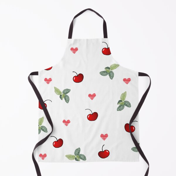 Item preview, Cherry and Leaf Pattern with Red Hearts designed and sold by Mystify-.