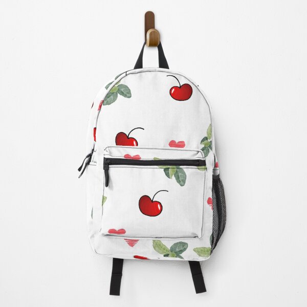 Item preview, Cherry and Leaf Pattern with Red Hearts designed and sold by Mystify-.