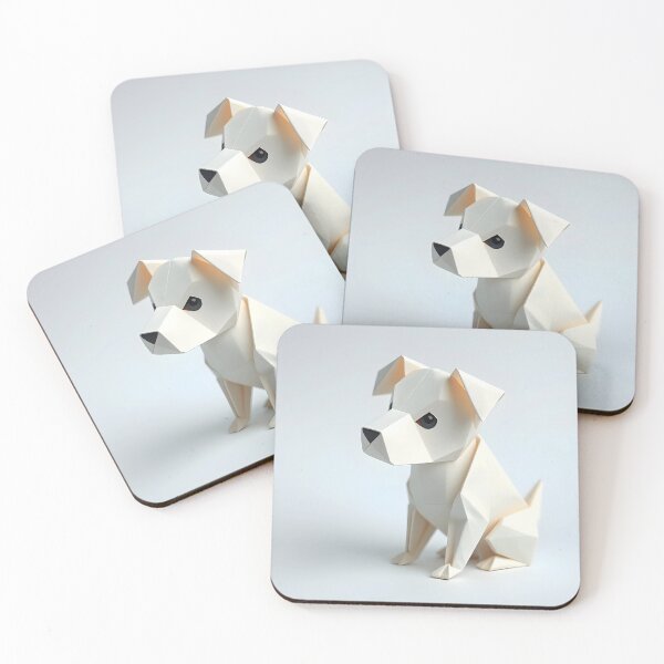 Item preview, Cute Dog in Origami Style designed and sold by Zazeyy.