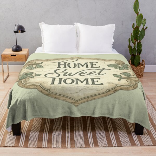 Item preview, Rustic 'Home Sweet Home' Vintage-Inspired Design designed and sold by Generic RedHead Designs.
