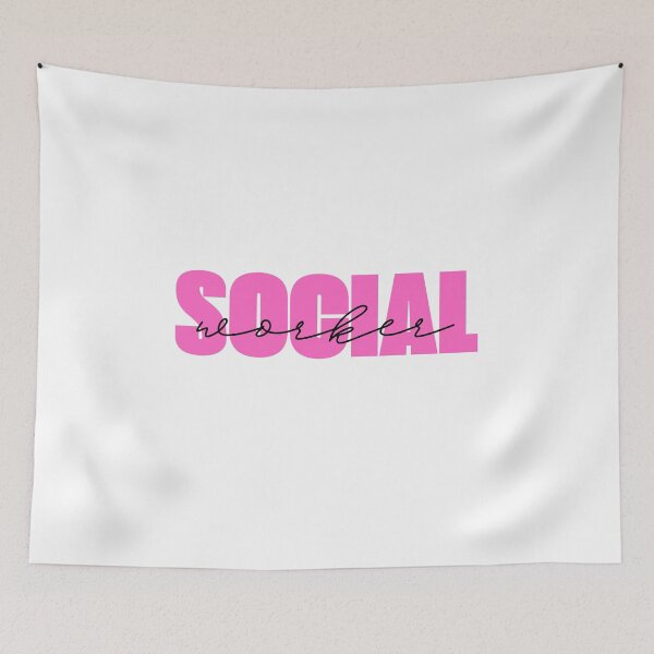Item preview, Social Worker Cute Pink designed and sold by CuteLovelyDesigns.
