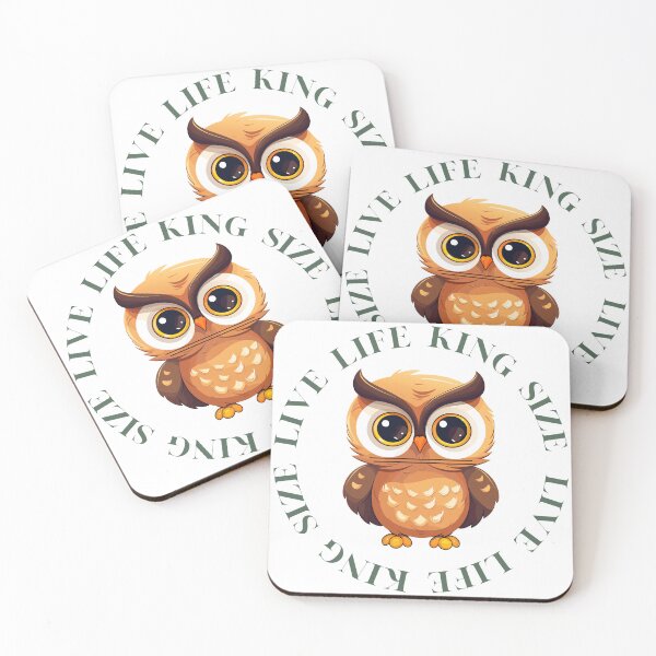 Item preview, Live life King size owl designed and sold by santoshputhran.