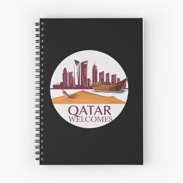 Item preview, Qatar Welcomes Flag Map Doha, Persian  designed and sold by AnimalsDH305.