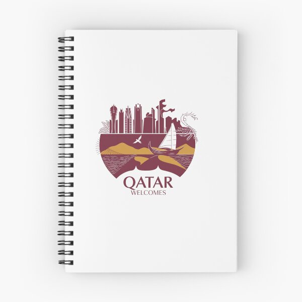 Item preview, Qatar Welcomes Flag Map Doha, Persian  designed and sold by AnimalsDH305.